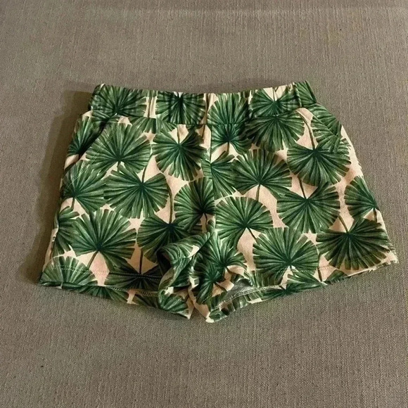 Janie and Jack tropical palm shorts girls size 4 - Picture 4 of 7